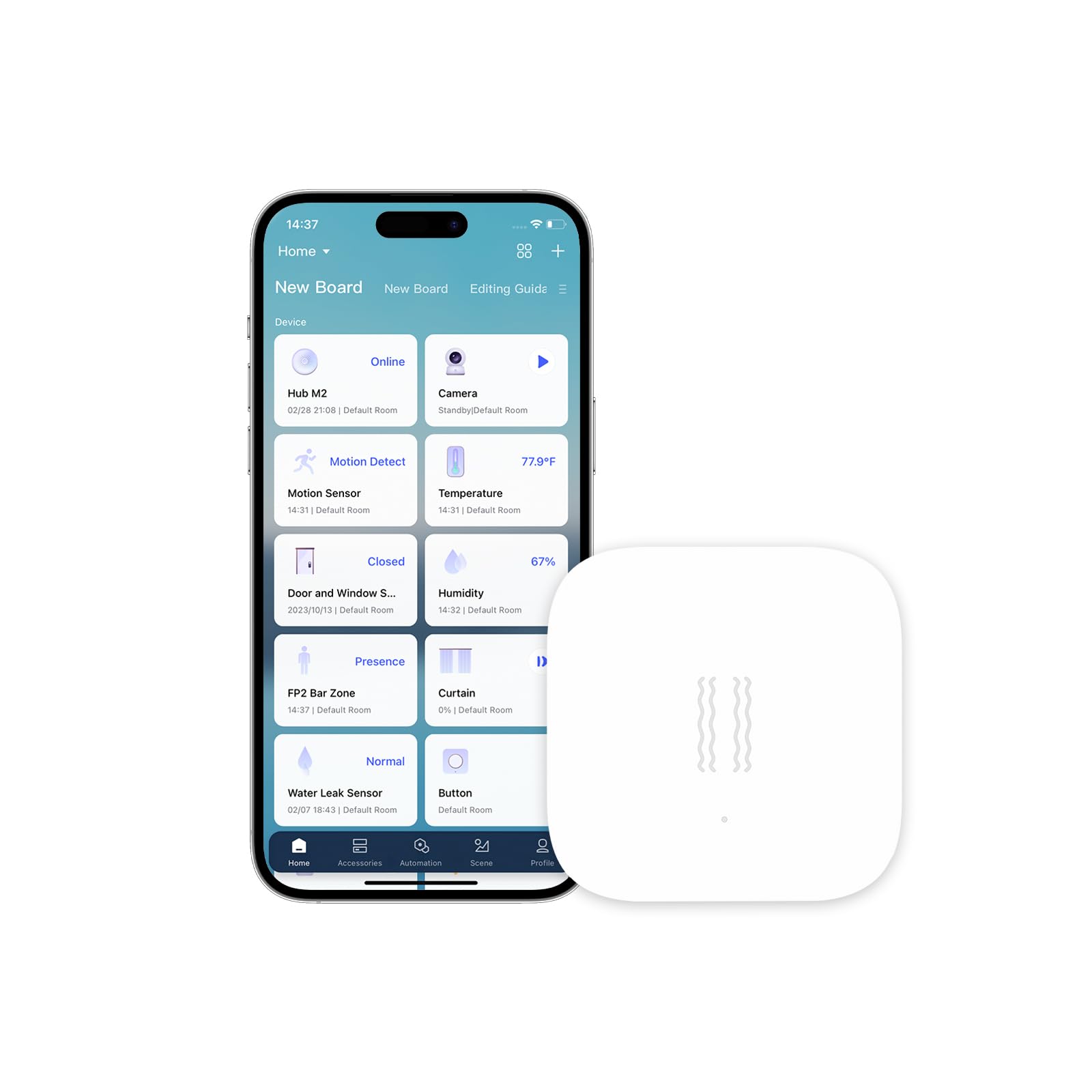 Aqara Zigbee Vibration Sensor, Wireless Mini Glass Break Detector for Alarm System, Home Automation, Requires Aqara Hub (not 3rd-Party), Compatible with Apple HomeKit, Alexa, IFTTT, Home Assistant